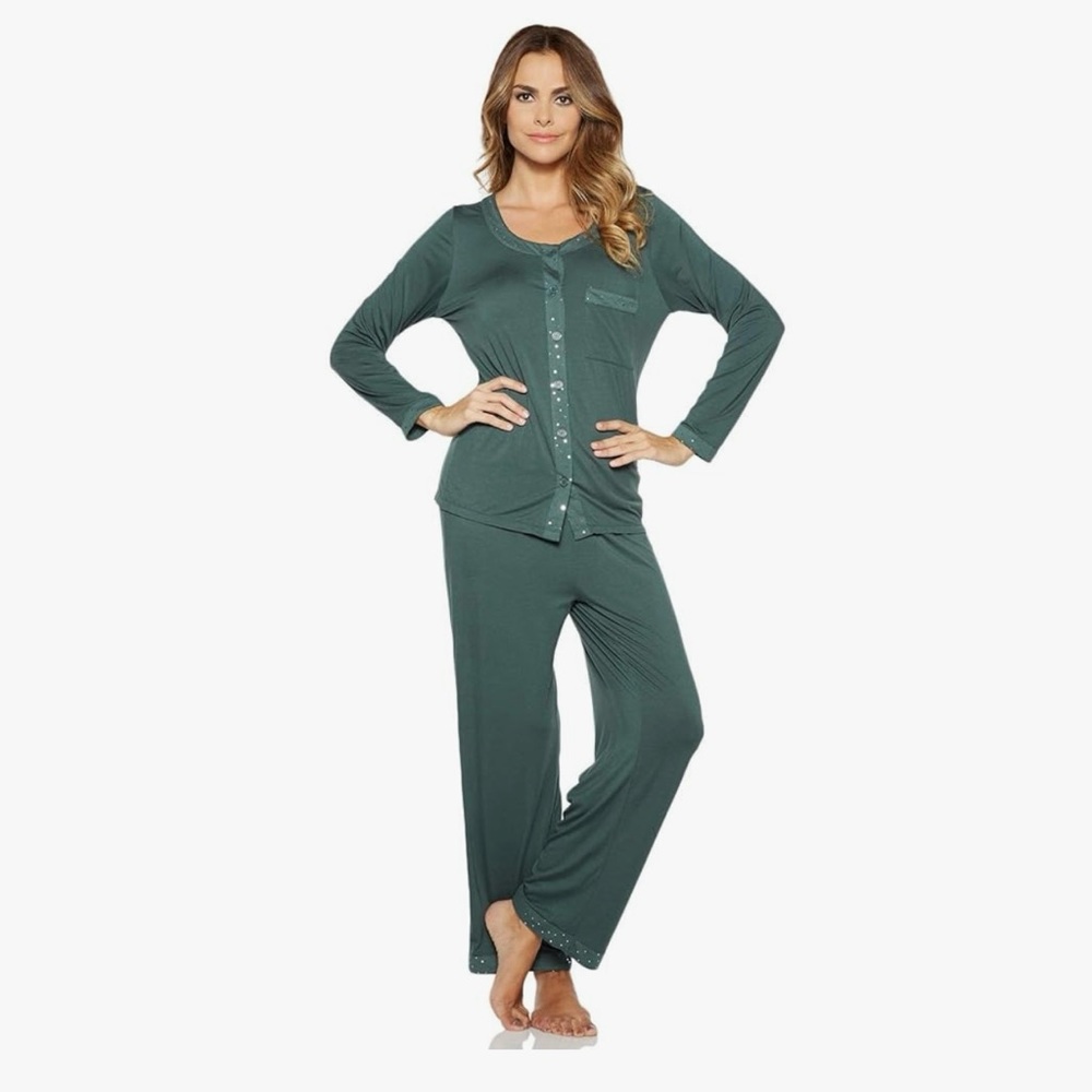 Ahh By Rhonda Shear‎ Women's Shimmer Pajama